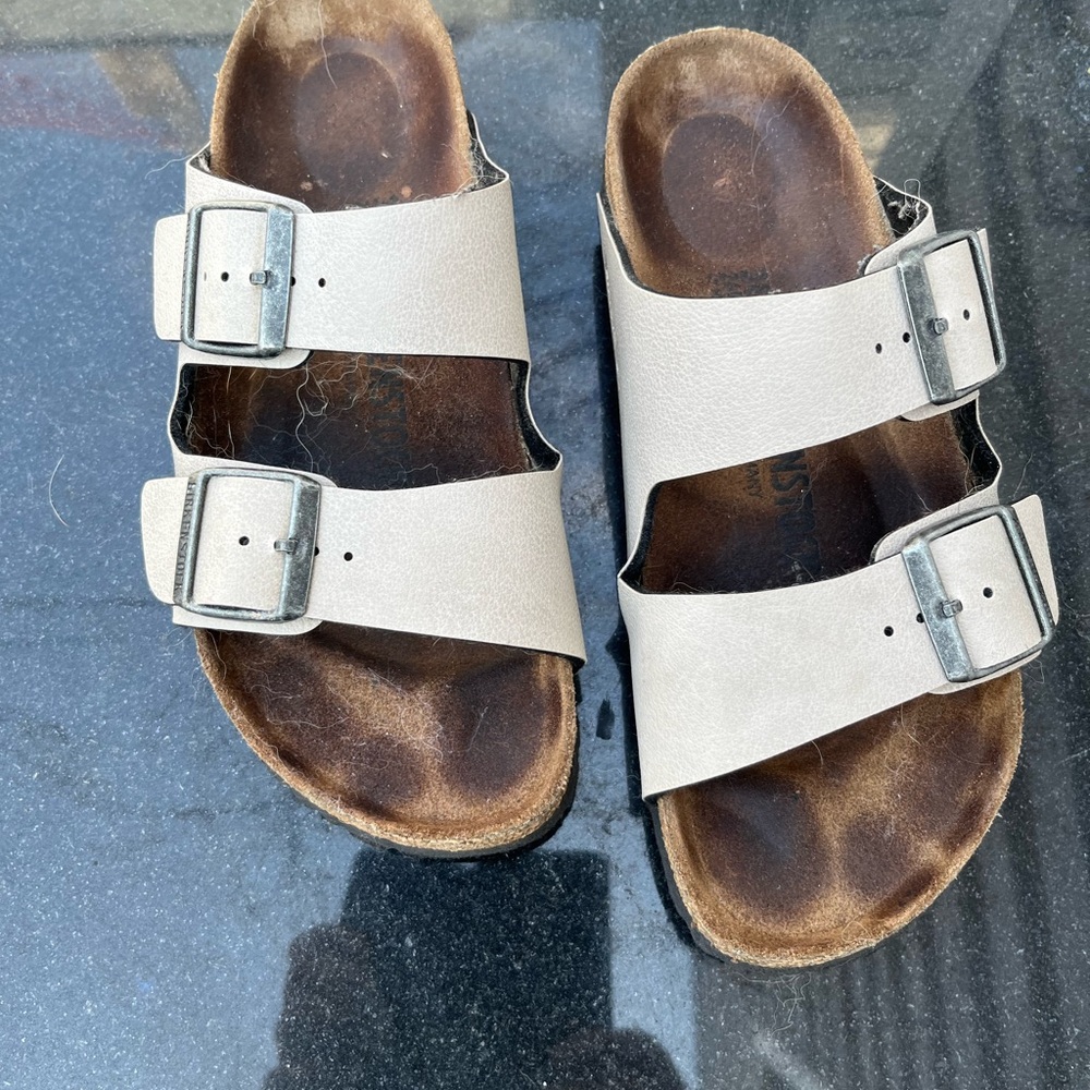 Birkenstock Sandals in Cream